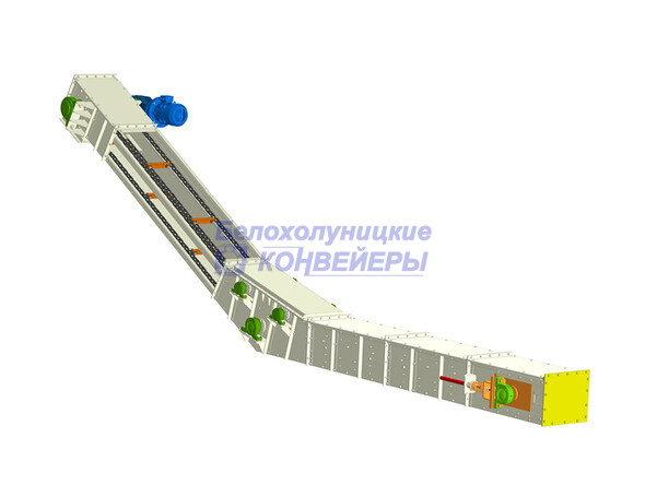 Конвейер цепной с круглозвенной цепью